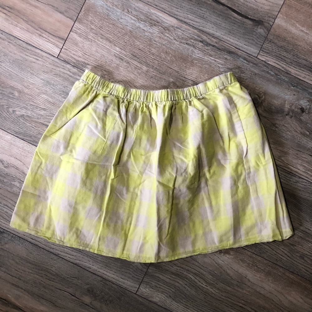 Jcrew gingham skirt